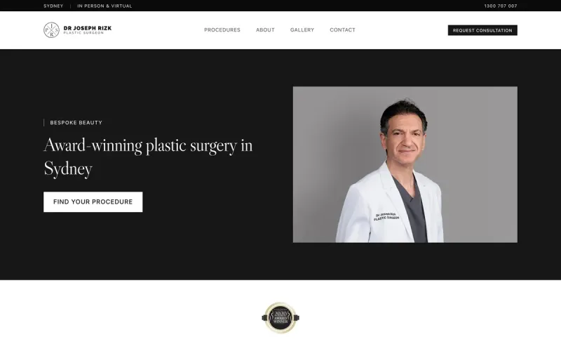 Dr Joseph Rizk website preview